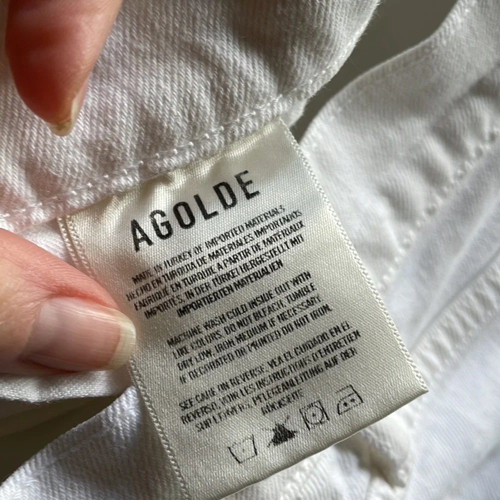 Agolde White Denim Jeans
